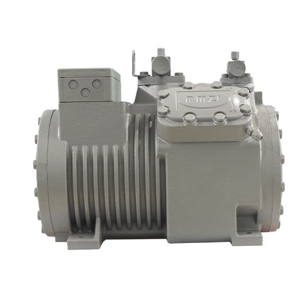 DMZL Semi Hermetic Piston Compressor 4 Cylinder low temp mid temperature