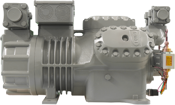 China DMZL Semi Hermetic Piston Compressor 6 Cylinder low temp mid temperature 20-50HP