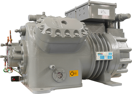 China DMZL Semi Hermetic Piston Compressor 4 Cylinder low temp mid temperature 15-30HP
