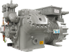 China DMZL Semi Hermetic Piston Compressor 6 Cylinder low temp mid temperature 20-50HP
