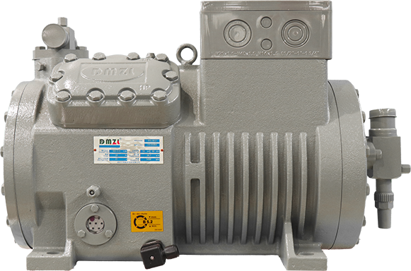 China DMZL Semi Hermetic Piston Compressor 4 Cylinder low temp mid temperature 8-20HP