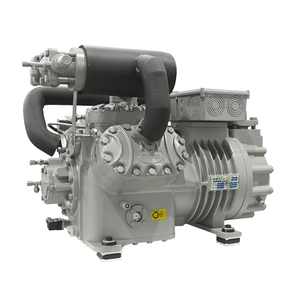 China DMZL Semi Hermetic Piston Compressor 6 Cylinder ultra freezing double stage compressor
